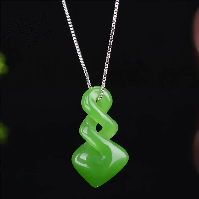 Women Accessories Dropshipping - Натуральный нефрит Hetian зеленого цвета, кулон,