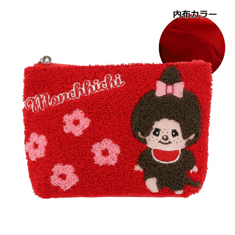Women Accessories Organizer - Милая вышитая сумка-органайзер Monchhichi на молнии,