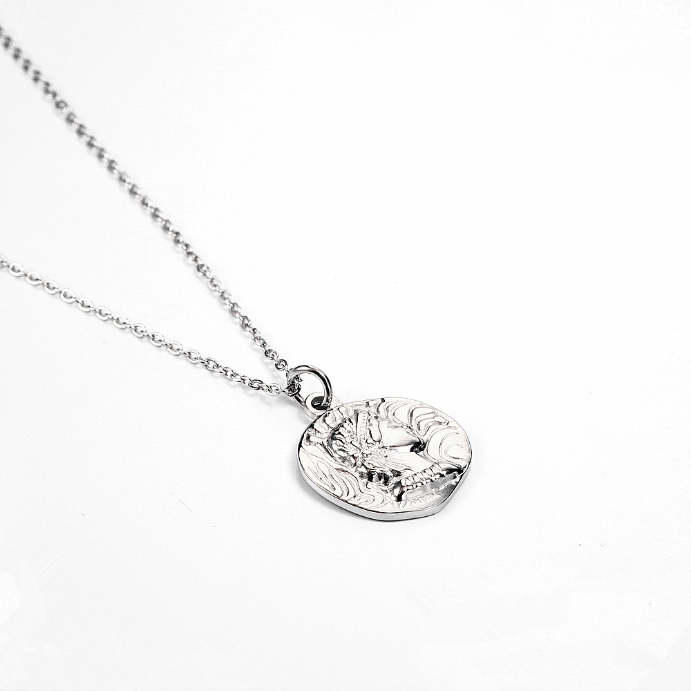Coin Necklace Delicate - Позолоченная цепочка с портретом королевы Елизаветы,