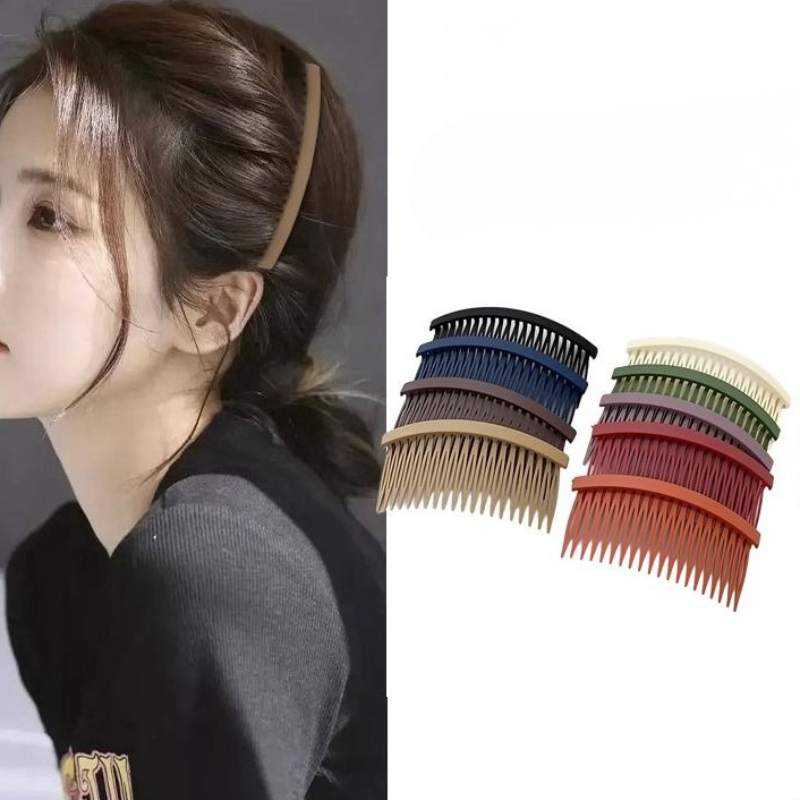 Women Accessories Wholesale China - Solod Color Пластиковая боковая расческа для