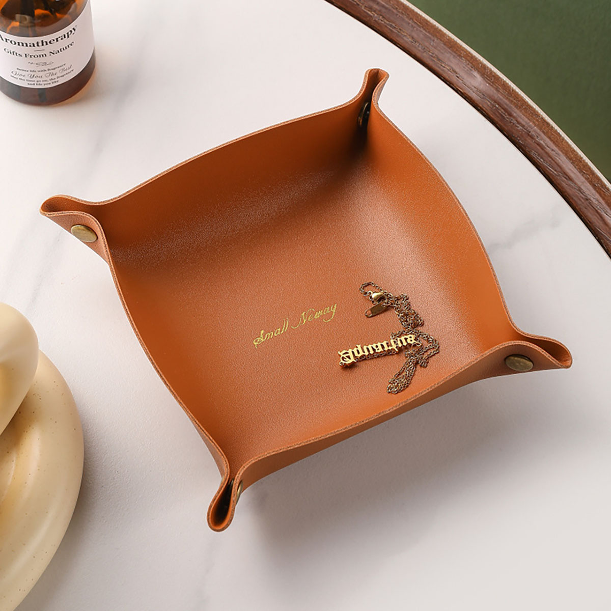 Кожаный лоток для хранения в с – обзор и цена Women Accessories Organizer