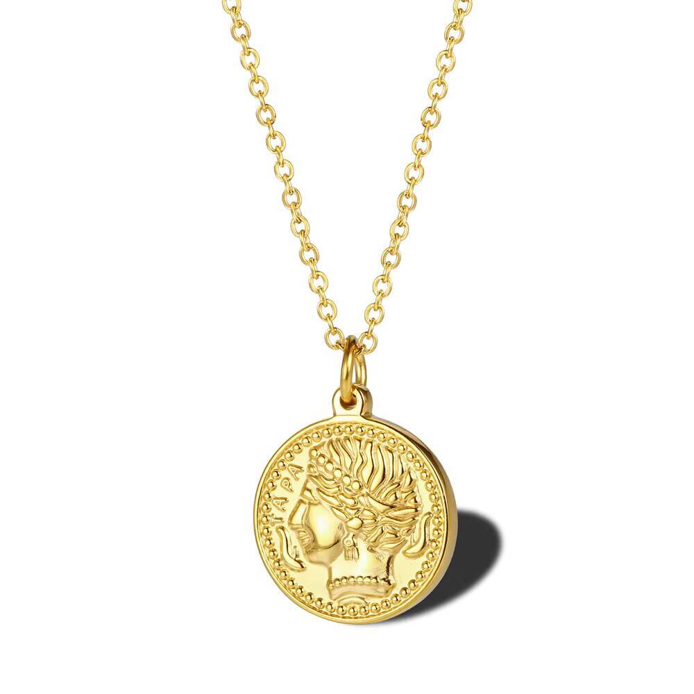 Женское нежное позолоченное ож – обзор и цена Coin Necklace Delicate