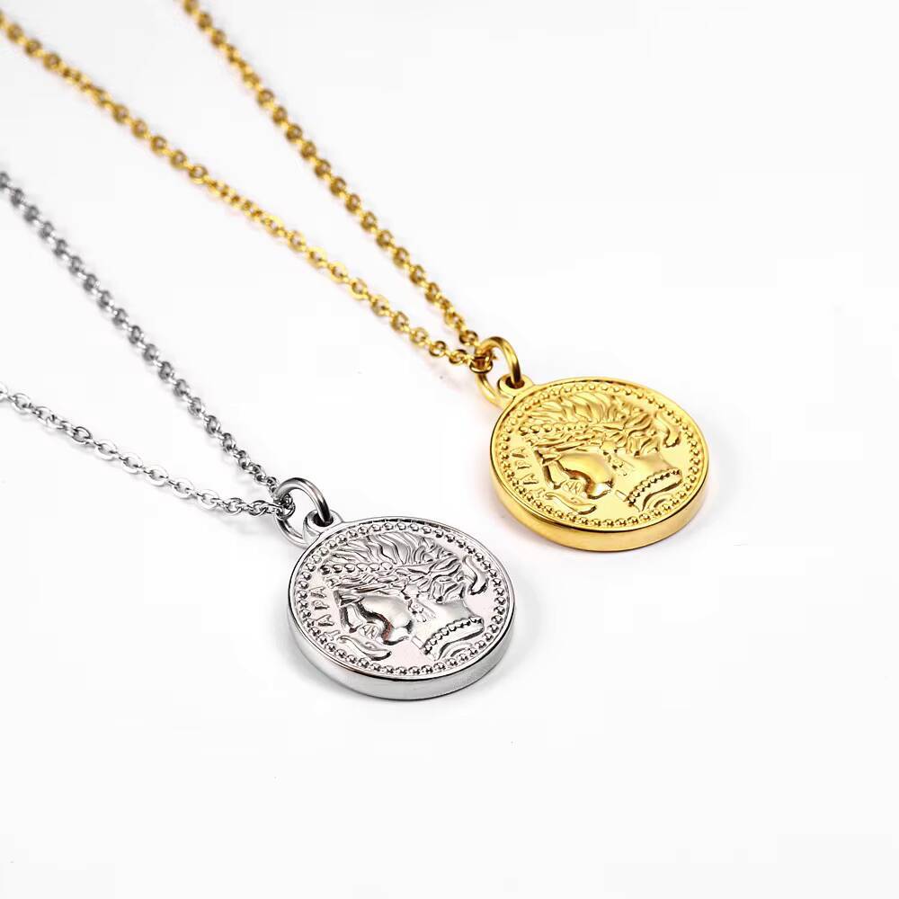 Женское нежное позолоченное ож – обзор и цена Coin Necklace Delicate