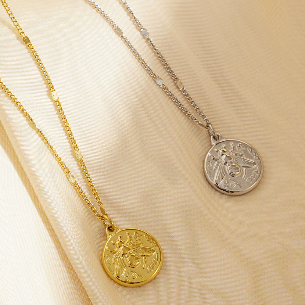 Ожерелье-кулон из нержавеющей  – обзор и цена Coin Necklace Delicate