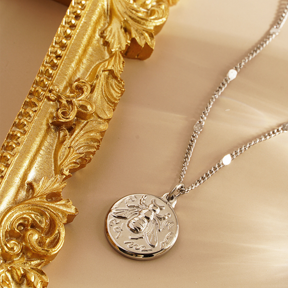 Ожерелье-кулон из нержавеющей  – обзор и цена Coin Necklace Delicate