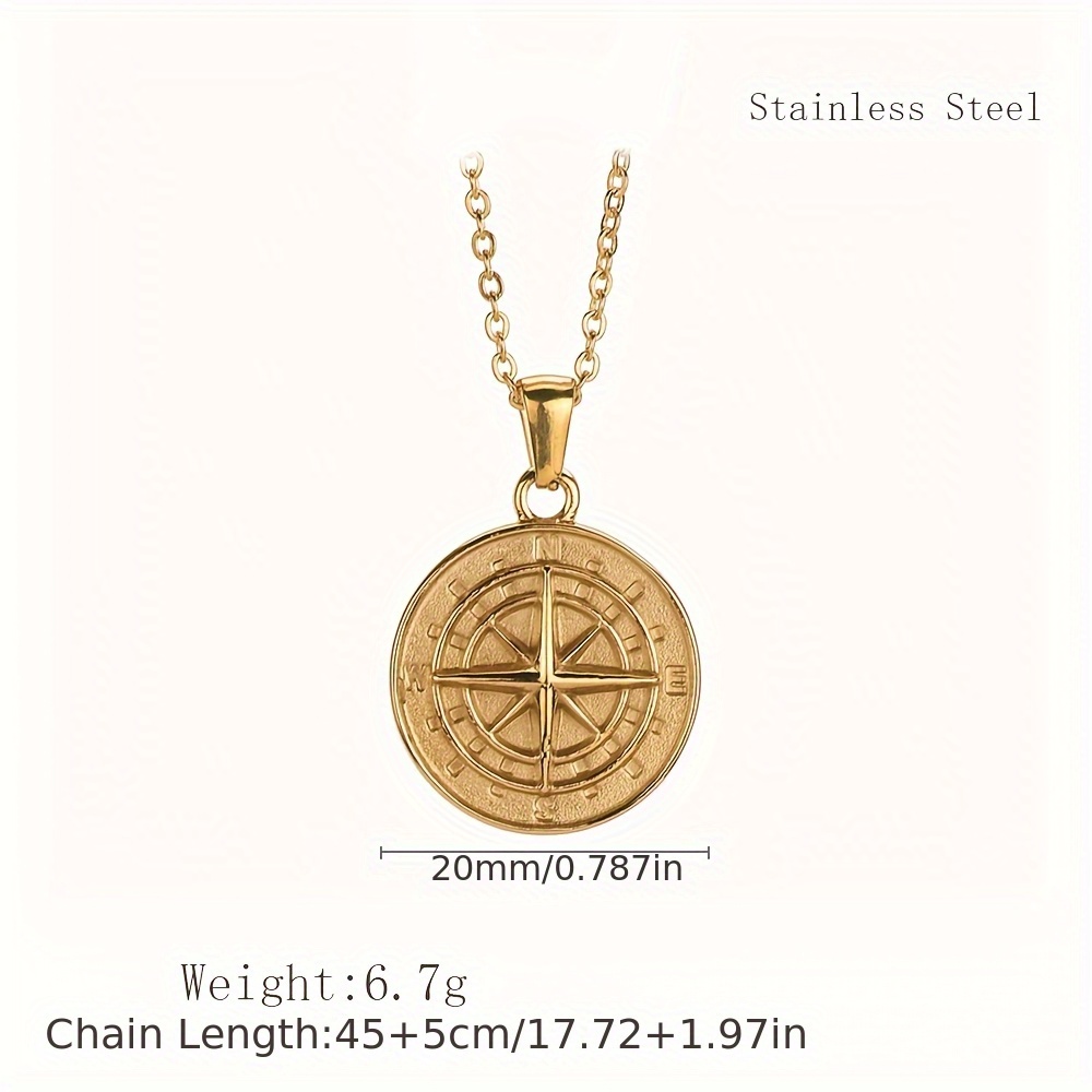 Ожерелье-кулон из нержавеющей  – обзор и цена Coin Necklace Delicate