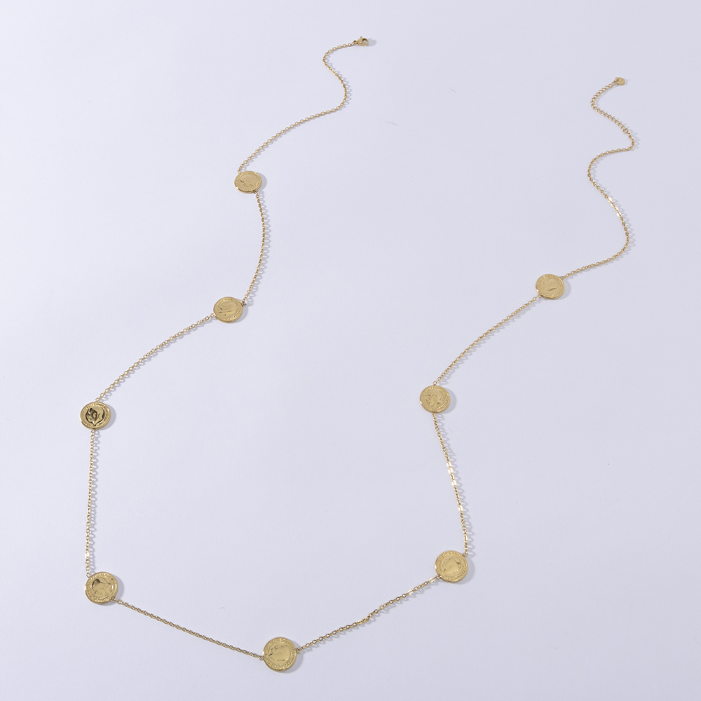 LUIZADA модное дизайнерское ож – обзор и цена Coin Necklace Delicate