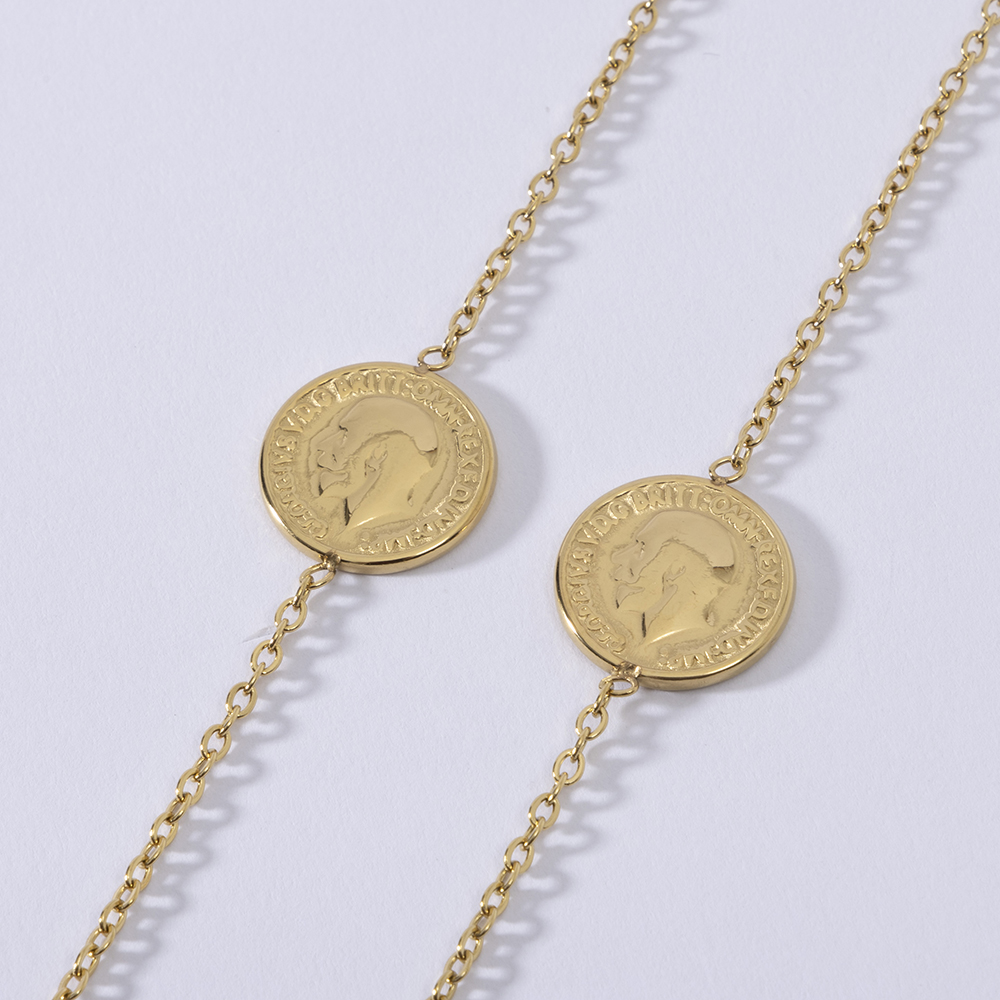 LUIZADA модное дизайнерское ож – обзор и цена Coin Necklace Delicate