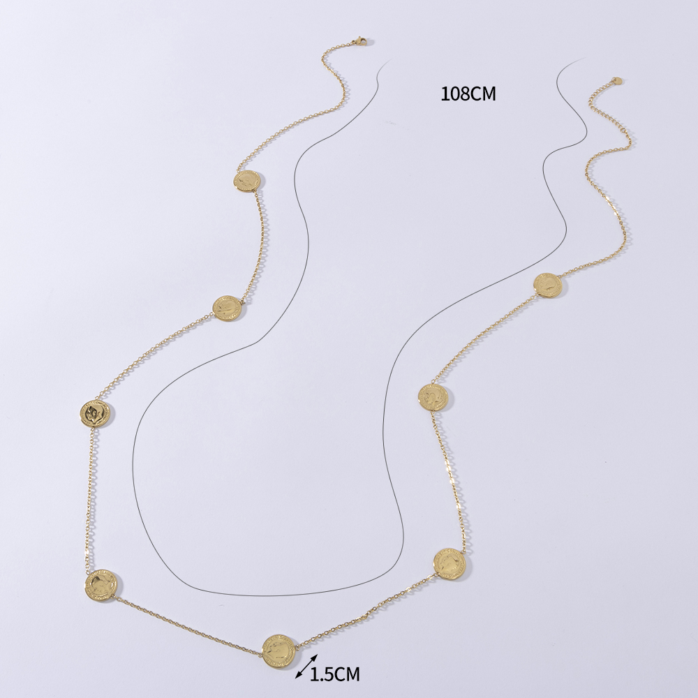 LUIZADA модное дизайнерское ож – обзор и цена Coin Necklace Delicate