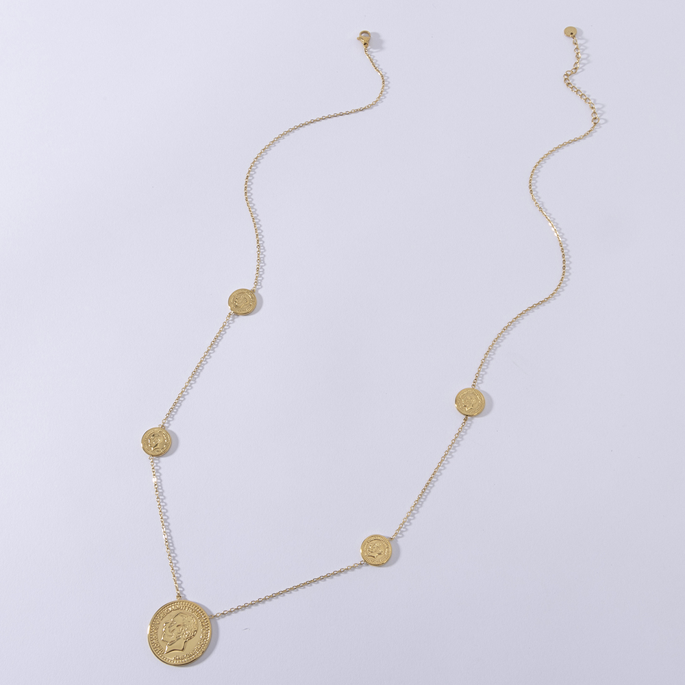 LUIZADA модное дизайнерское ож – обзор и цена Coin Necklace Delicate