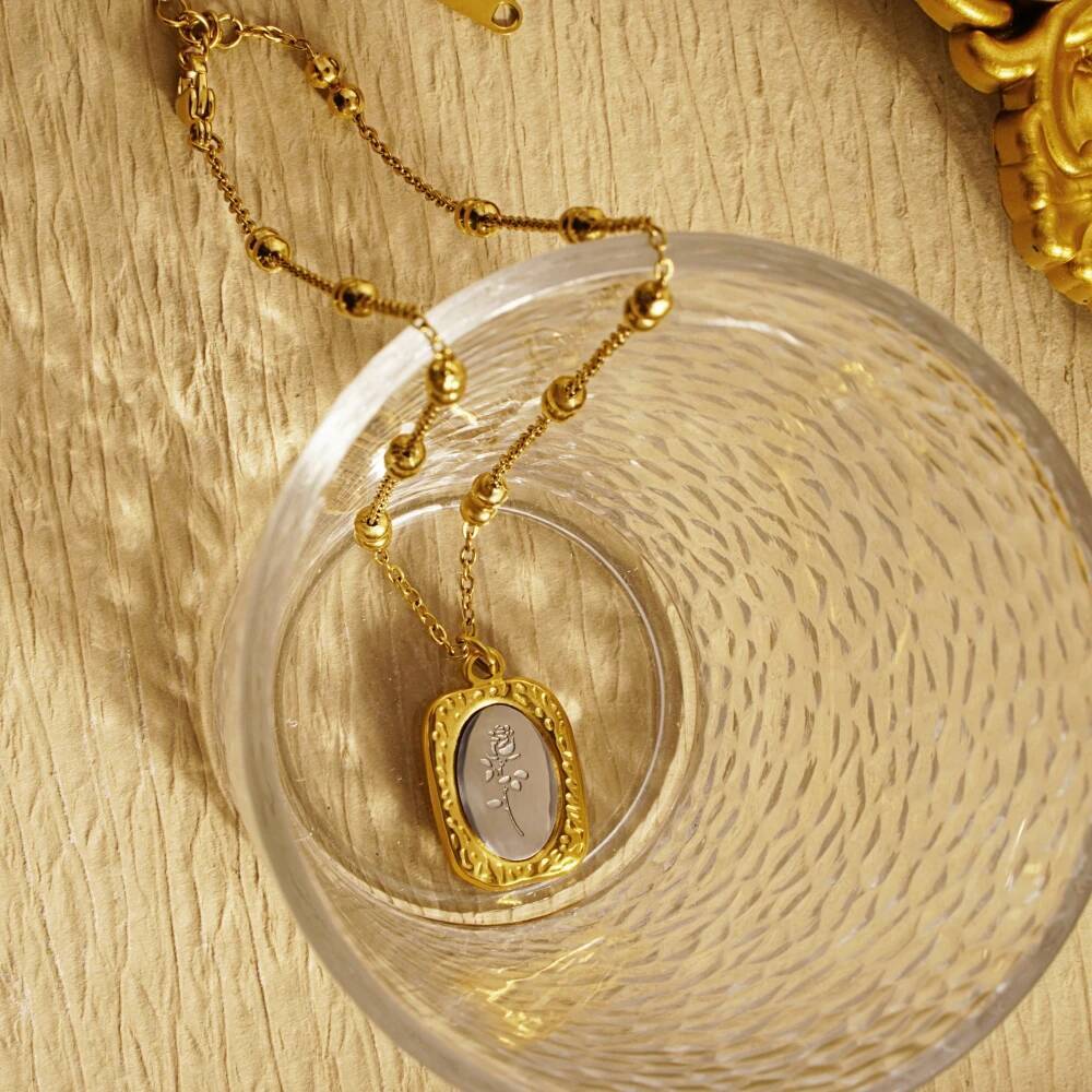 Нержавеющая сталь мода роза не – обзор и цена Coin Necklace Delicate