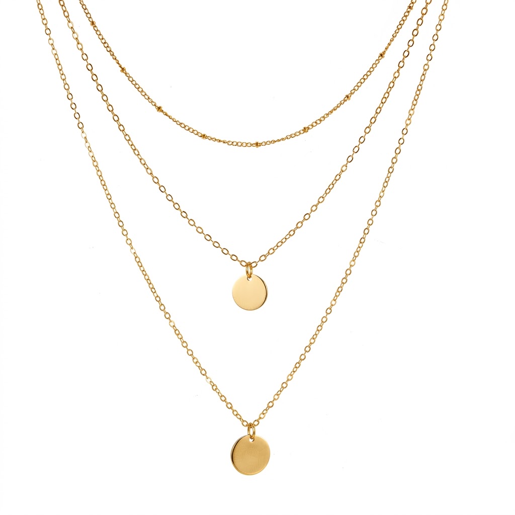 Набор изящных многослойных оже – обзор и цена Coin Necklace Delicate