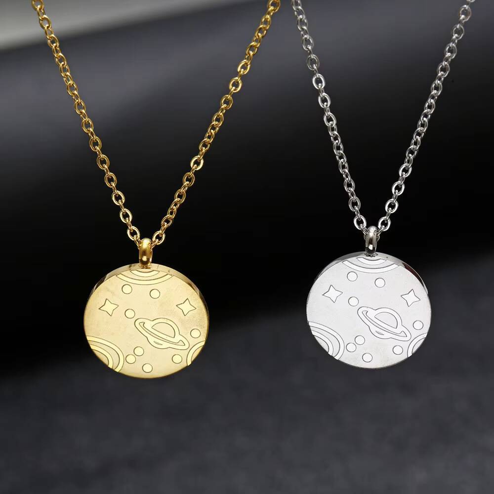 Монета из нержавеющей стали, к – обзор и цена Coin Necklace Delicate