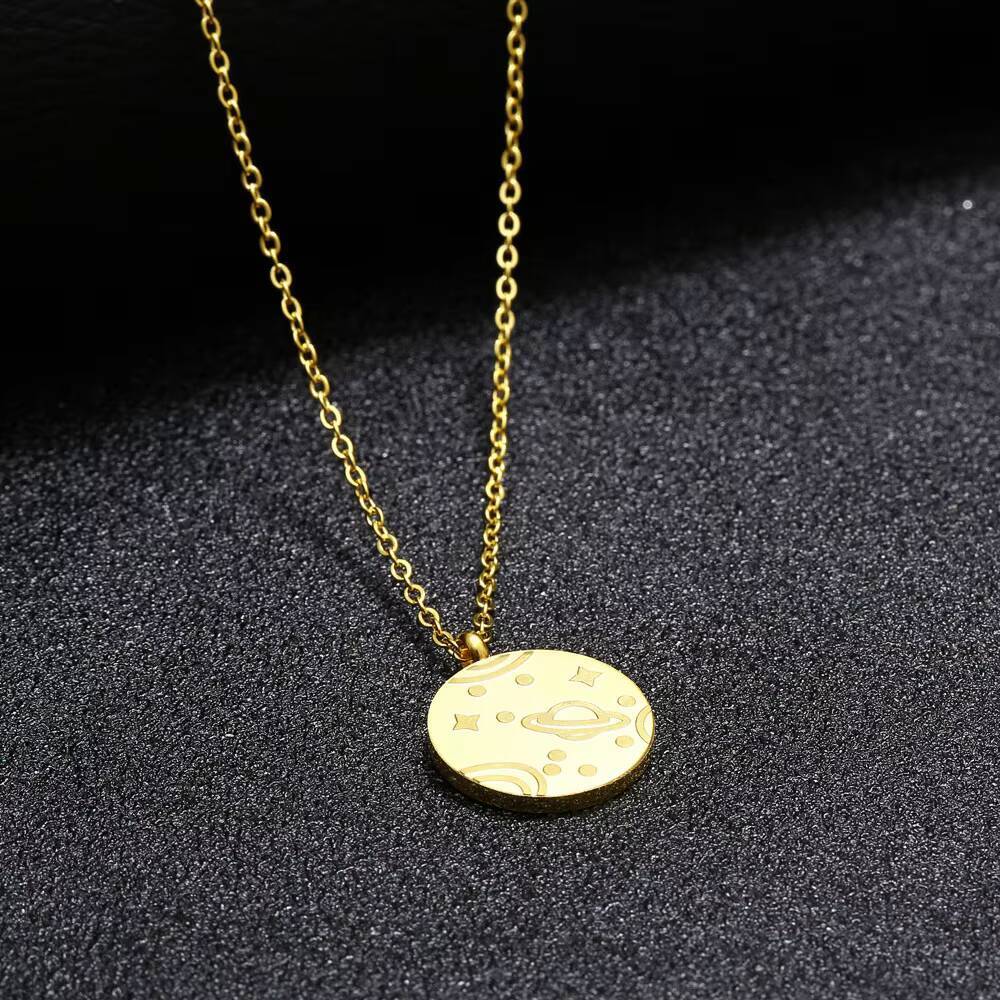Монета из нержавеющей стали, к – обзор и цена Coin Necklace Delicate