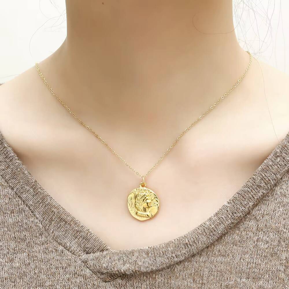 Позолоченная цепочка с портрет – обзор и цена Coin Necklace Delicate