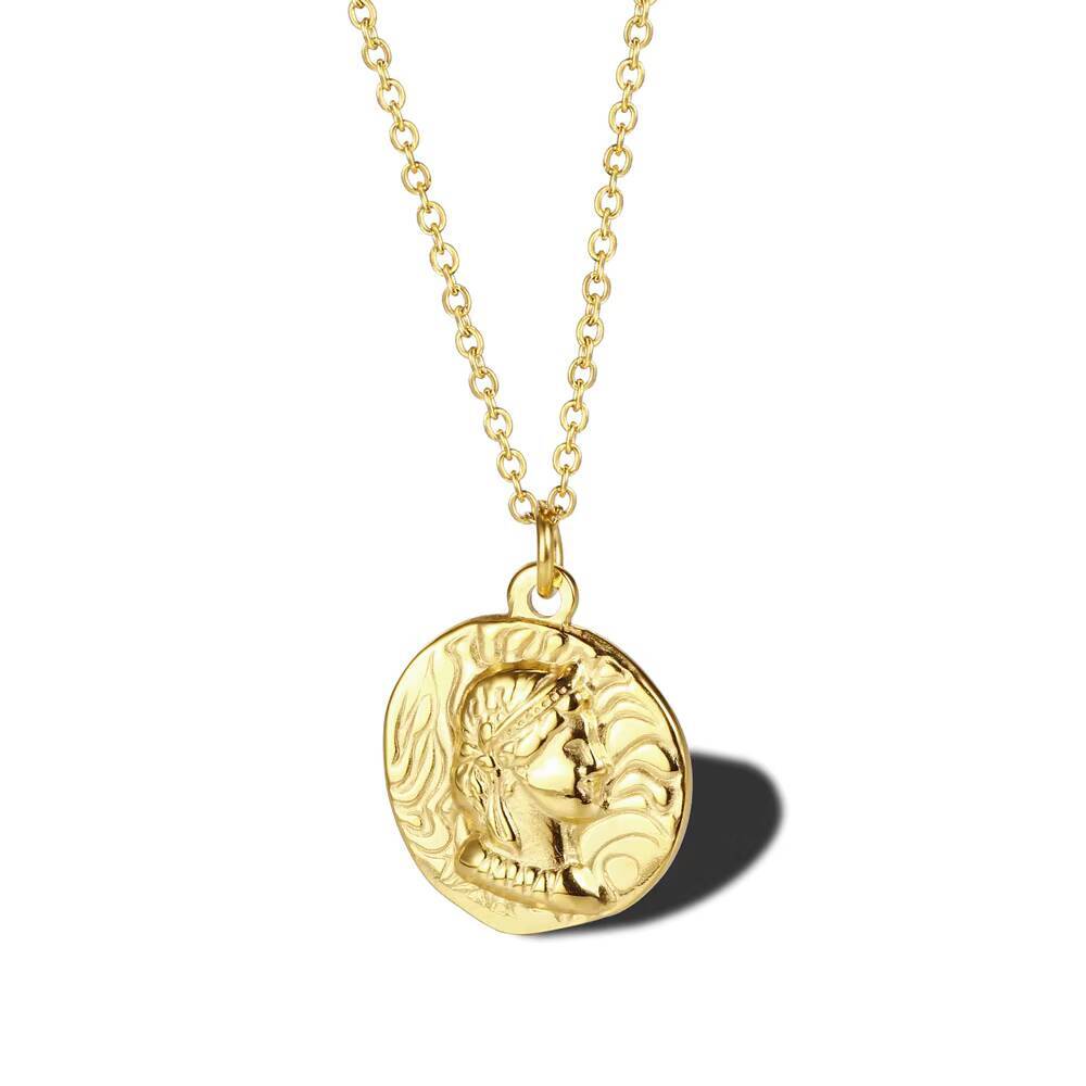 Позолоченная цепочка с портрет – обзор и цена Coin Necklace Delicate