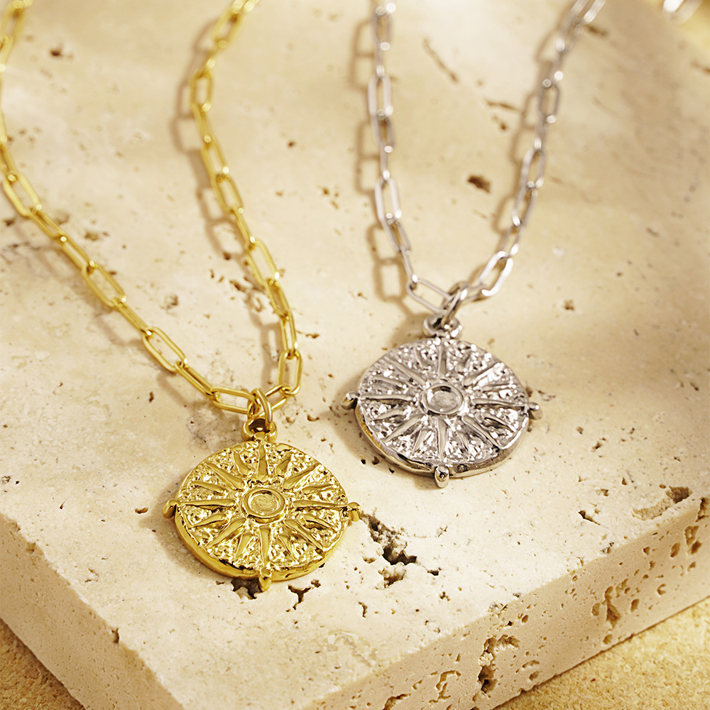 Ожерелье с круглым кулоном-мон – обзор и цена Coin Necklace Delicate