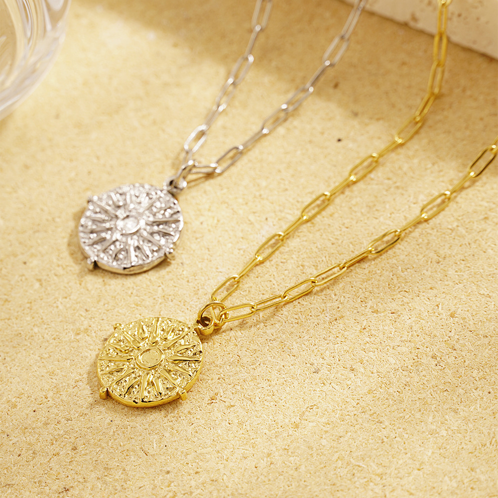 Ожерелье с круглым кулоном-мон – обзор и цена Coin Necklace Delicate