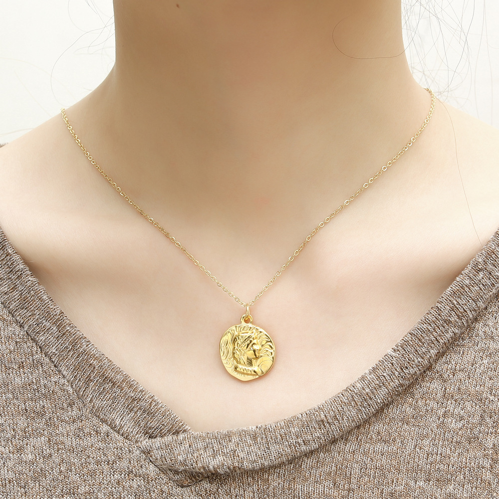 Позолоченная цепочка с портрет – обзор и цена Coin Necklace Delicate