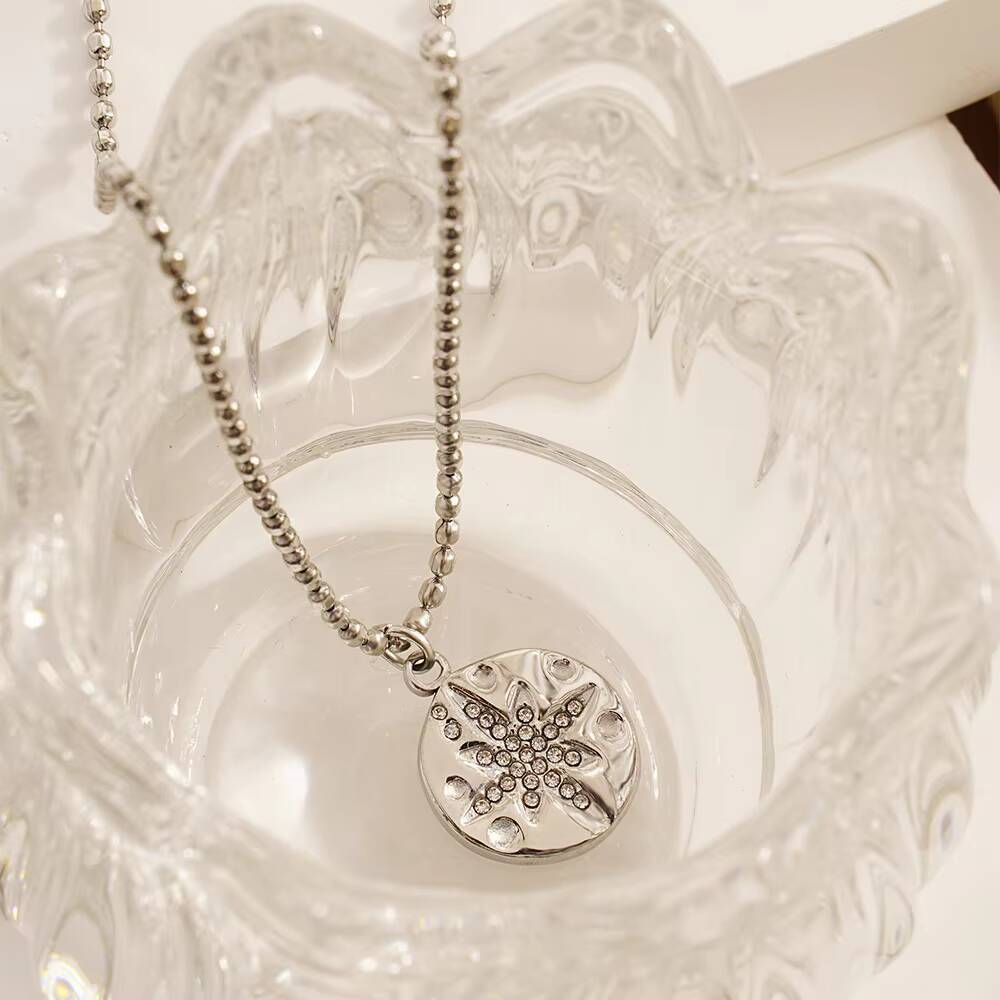Женское нежное круглое ожерель – обзор и цена Coin Necklace Delicate