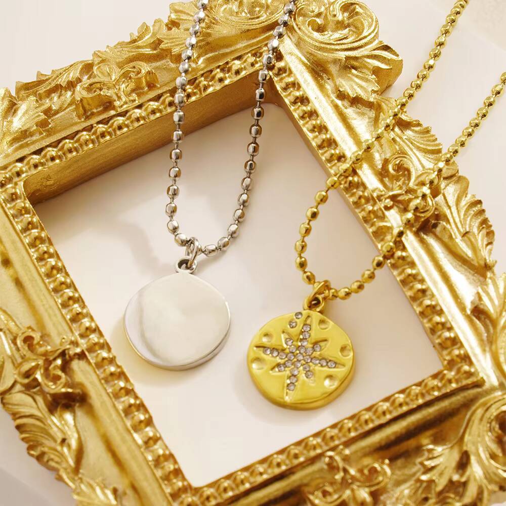 Женское нежное круглое ожерель – обзор и цена Coin Necklace Delicate
