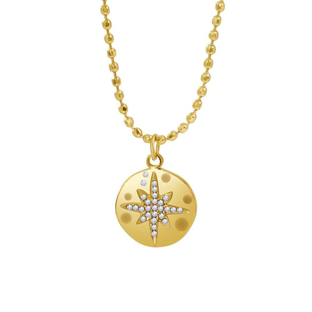 Женское нежное круглое ожерель – обзор и цена Coin Necklace Delicate