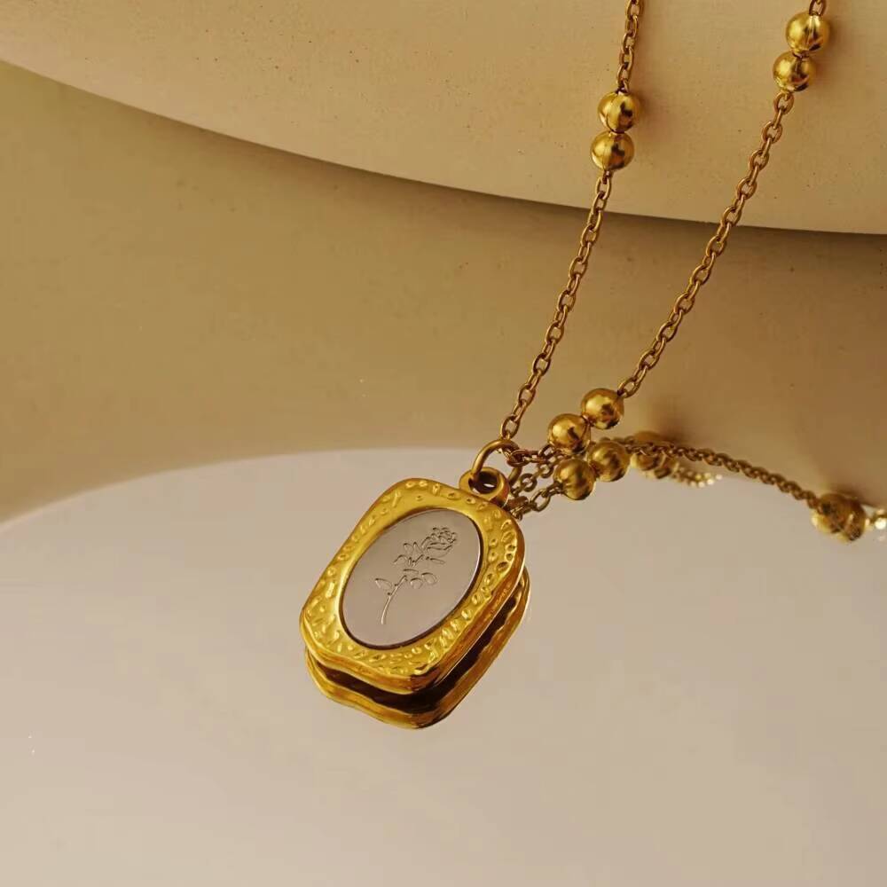 Нержавеющая сталь мода роза не – обзор и цена Coin Necklace Delicate